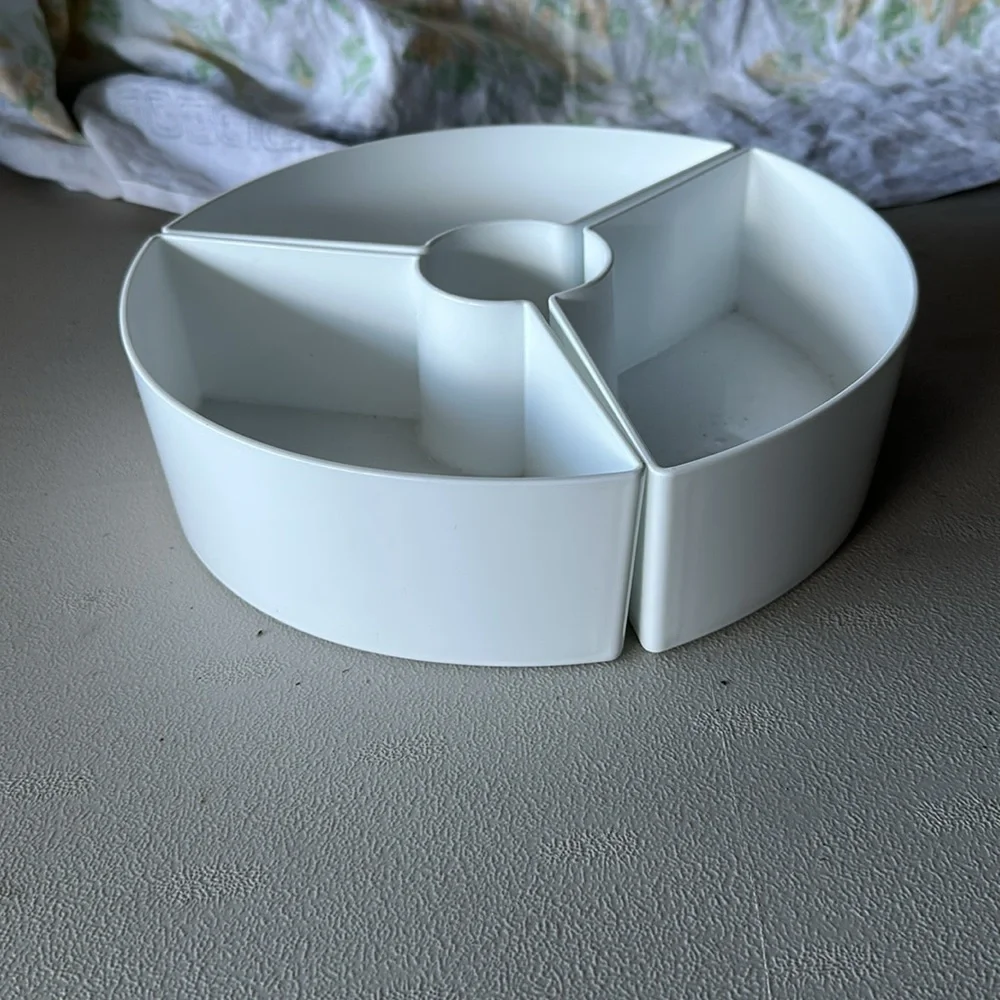 Crate and Barrel Three Piece Modular Centerpiece Serving Bowls